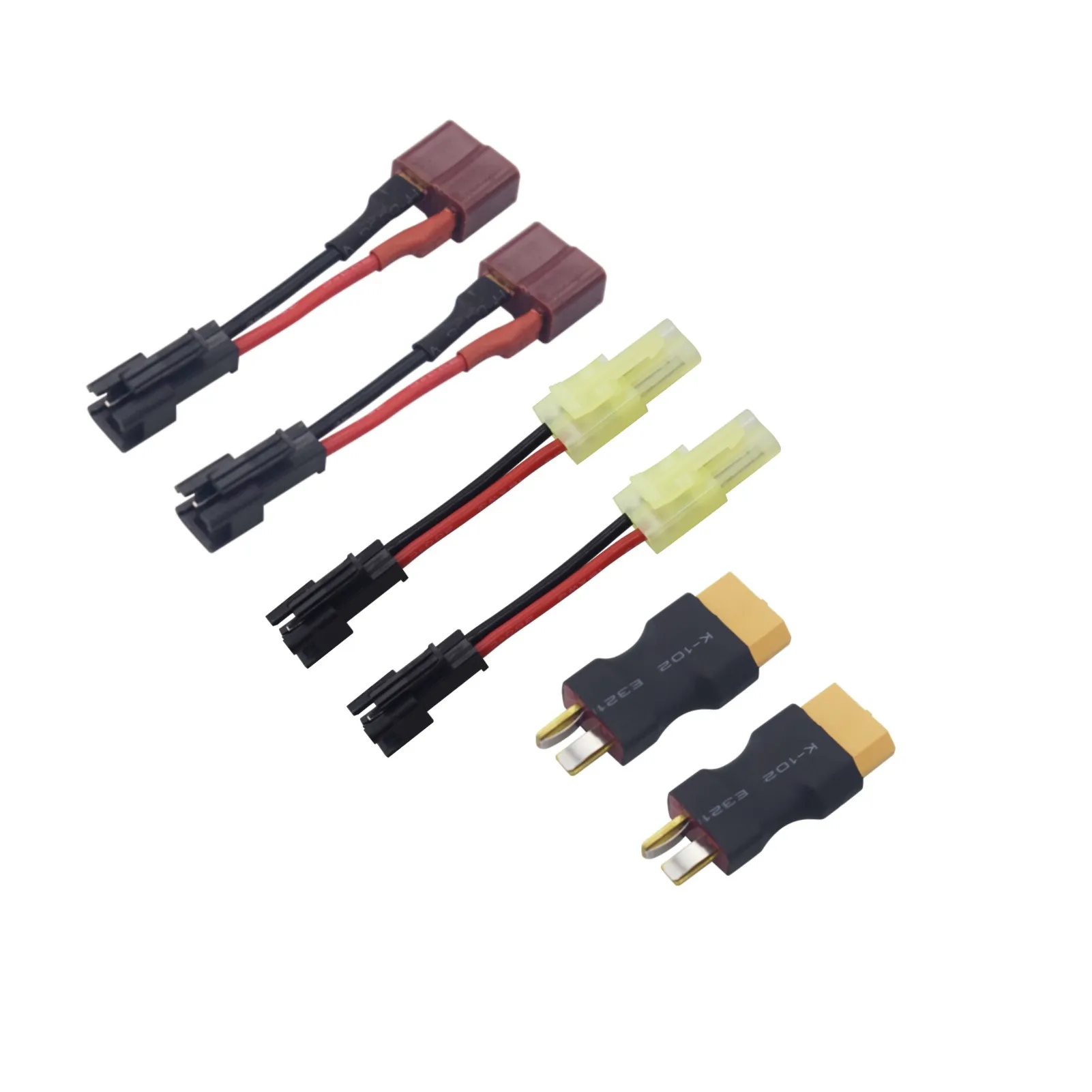

6 шт. конверсионных линий, T-образный штекер в штекер XT60, стандартный штекер в разъем Mini Odamiya, стандартный штекер в Т-образный, подходит для радиоуправляемых автомобилей, лодок на радиоуправлении