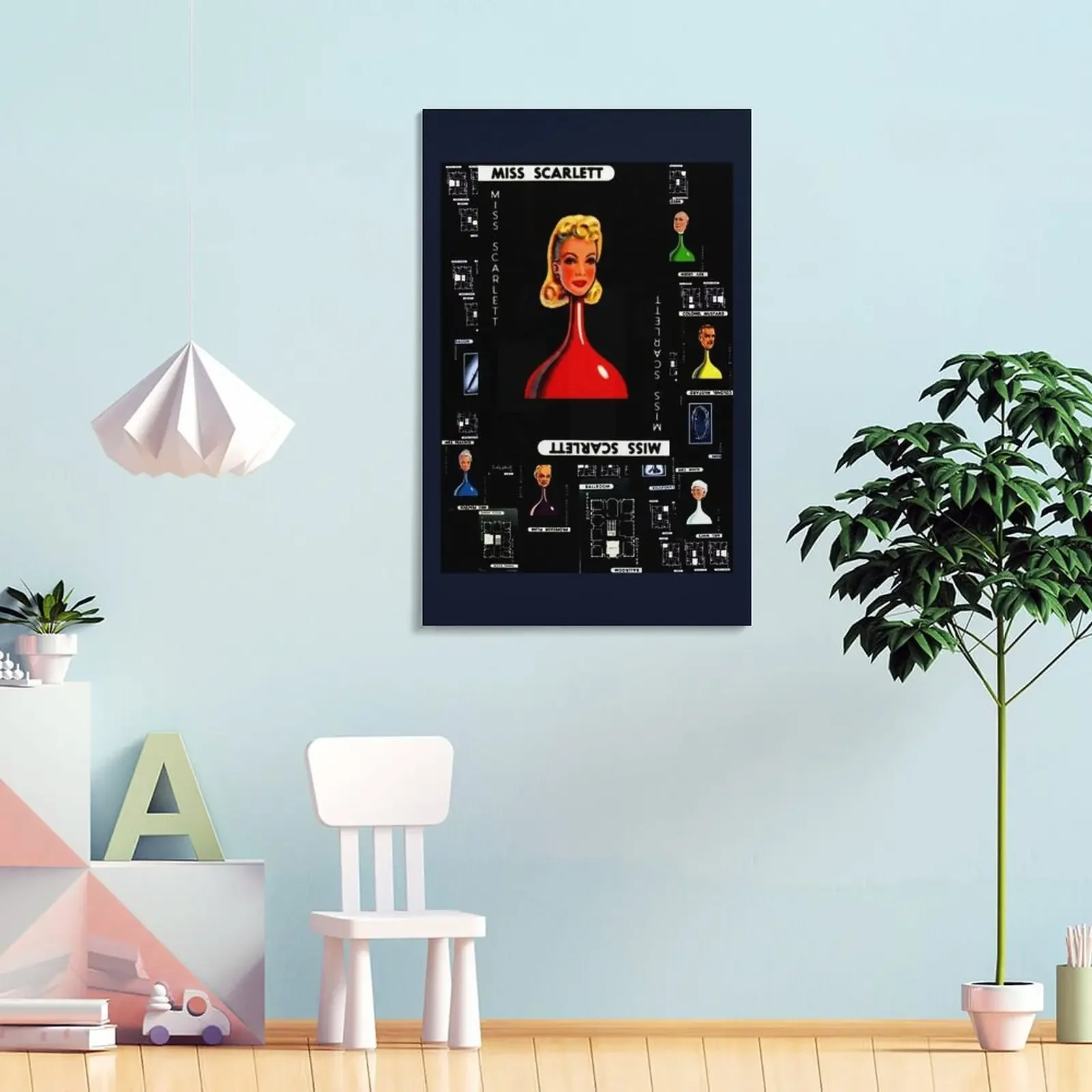 Cluedo Scarlett Картина на холсте украшение картины для украшения стен аниме