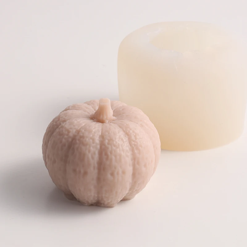 

MYUE Diy Handmade Soap Silicone Mold Pumpkin Homemade Bath Face Soap Cake Baking Aromatherapy Gypsum Candle Gift Mold Box 70g