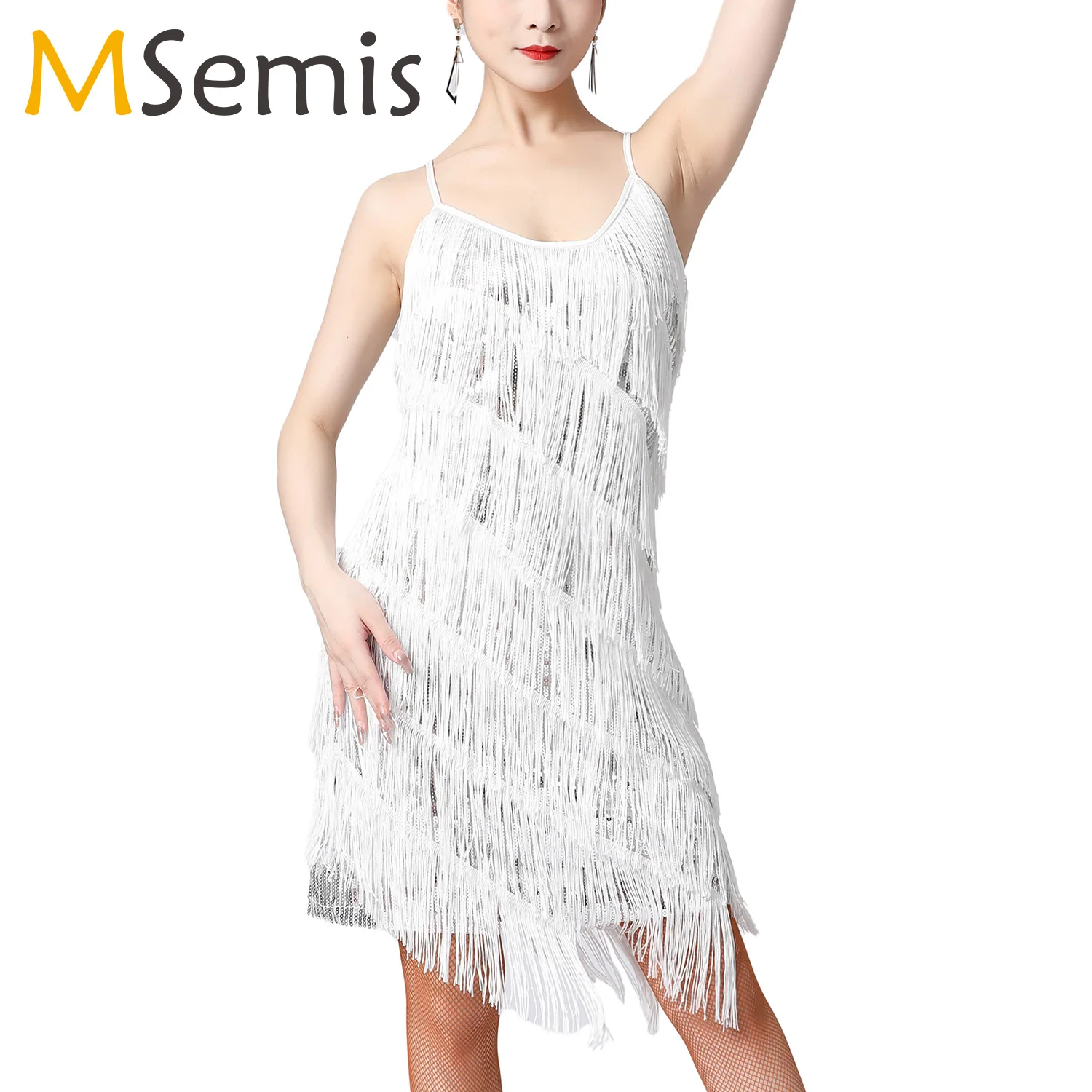 Женское блестящее платье для латиноамериканских танцев одежда сальсы самбы