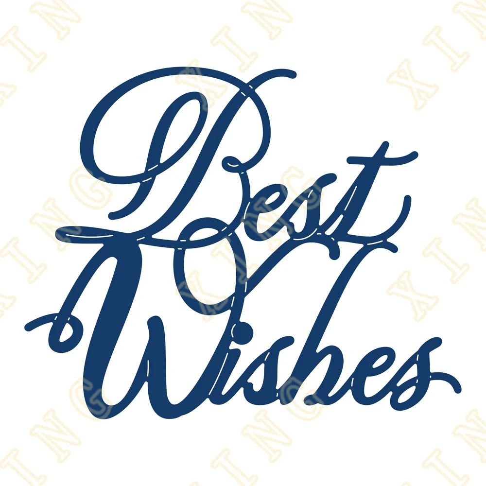 

Metal Cutting Dies for Diy Scrapbooking Crafts Dies Cut Stencils Maker Photo Album Template Handmade Decoration New Best Wishes