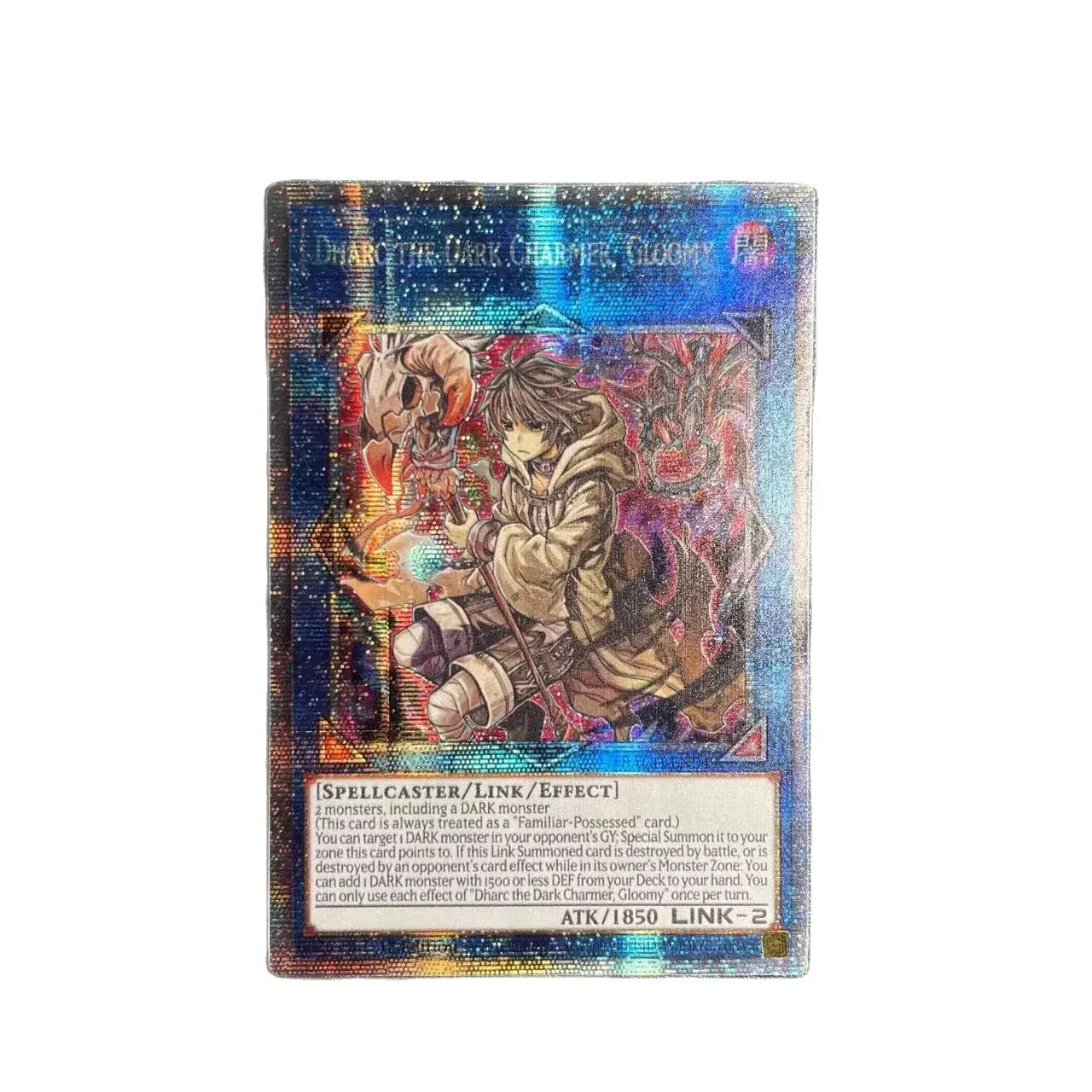 

Yu-Gi-Oh PSER BACH-EN049/Dharc the Dark Charmer, Gloomy Children's anime cartoon game card toys collection gift（Not Original）