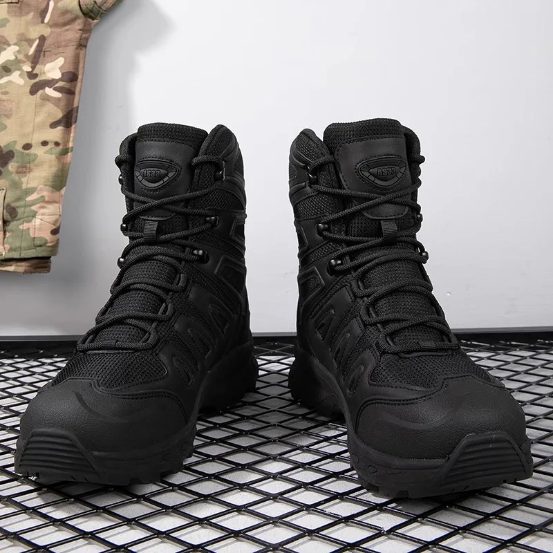 Боевые тренировочные ботинки Martens мужские зимние треккинговые с высоким берцем