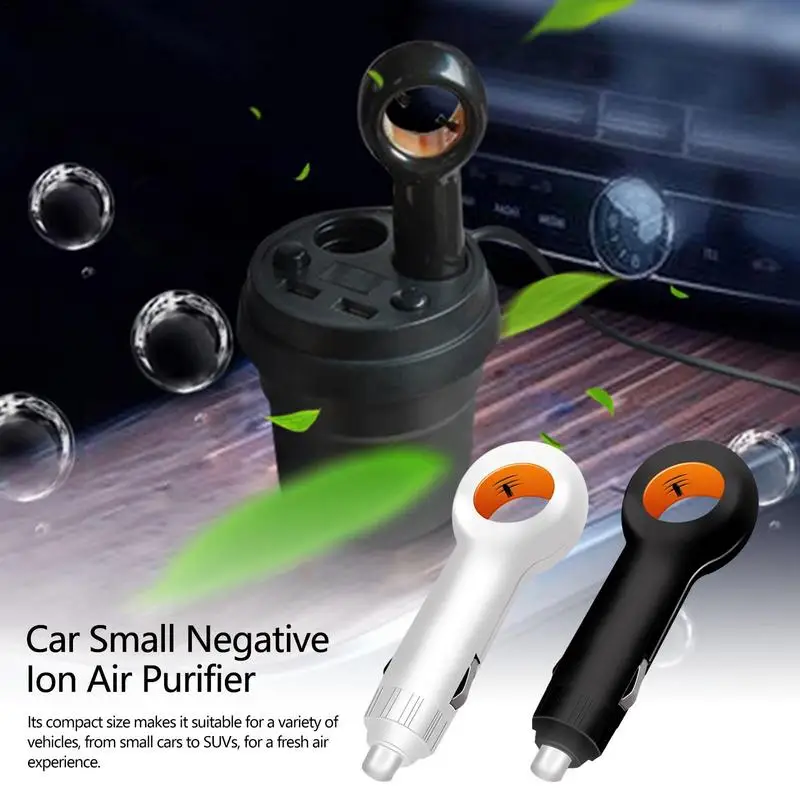 

Negative Ion Air Purifier Mini Car Air Purifier Small Ion Purifier Clean Eliminate Air Negative Ion Filtration System for Car