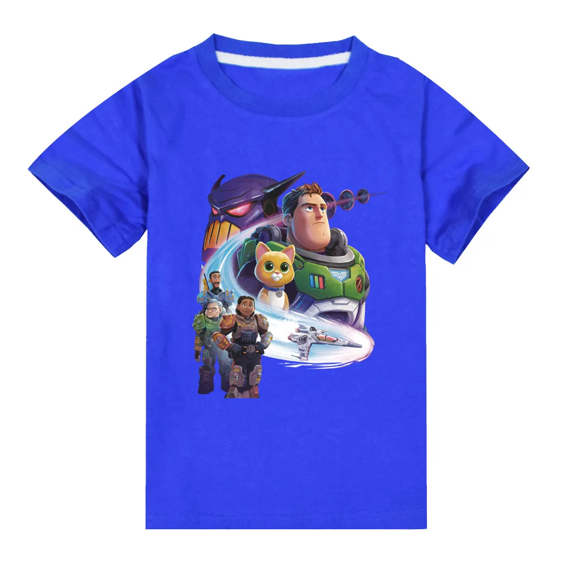 

2022 New Disney Lightyear Boys Girls Short Sleeve Summer Cotton Kids Tops Cartoon Pattern Funny Harajuku Kids O Neck T Shirts