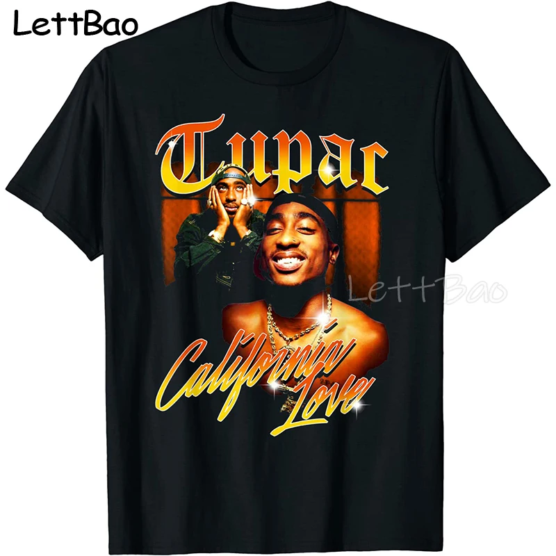 

Забавная футболка Tupac в стиле хип-хоп и рэп, мужские хлопковые футболки, топы, футболки, модная футболка с коротким рукавом, Черная Женская фу...