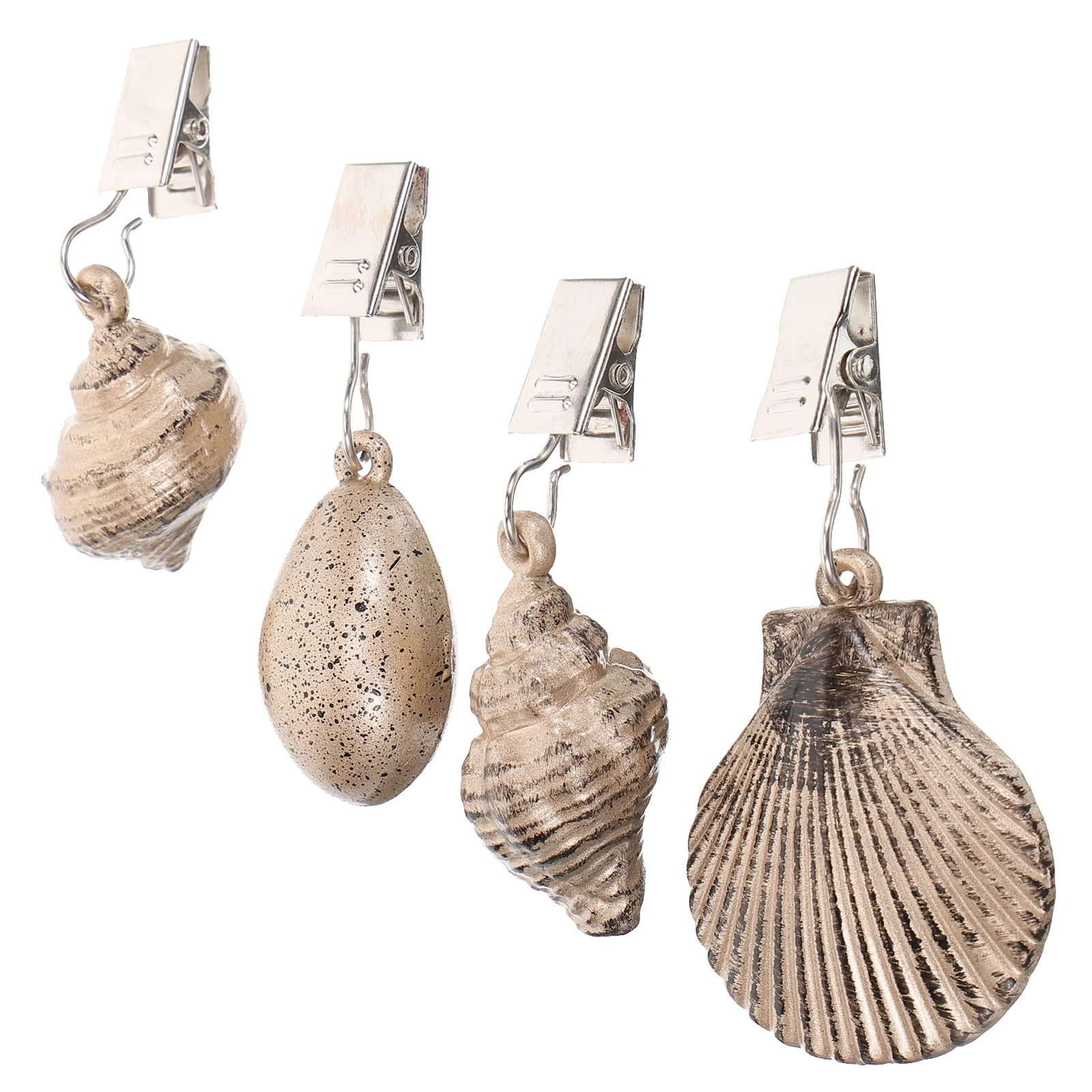 

4 Pcs Tablecloth Pendant Clip Practical Weights With Delicate Cover Small Zinc Alloy Compact Clips Tablescape Decor
