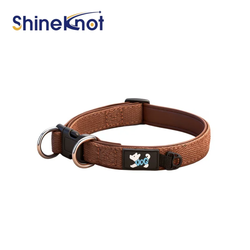Фото Ошейник для собак SHINEKNOT New Space Cotton, для маленьких, средних и больших пород, регулируемый, удобный. №5
