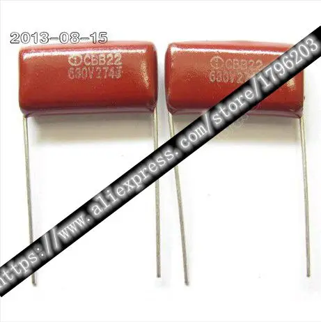 Конденсатор CBB 630 в 274J 0 27 UF 270NF 10 шт./партия