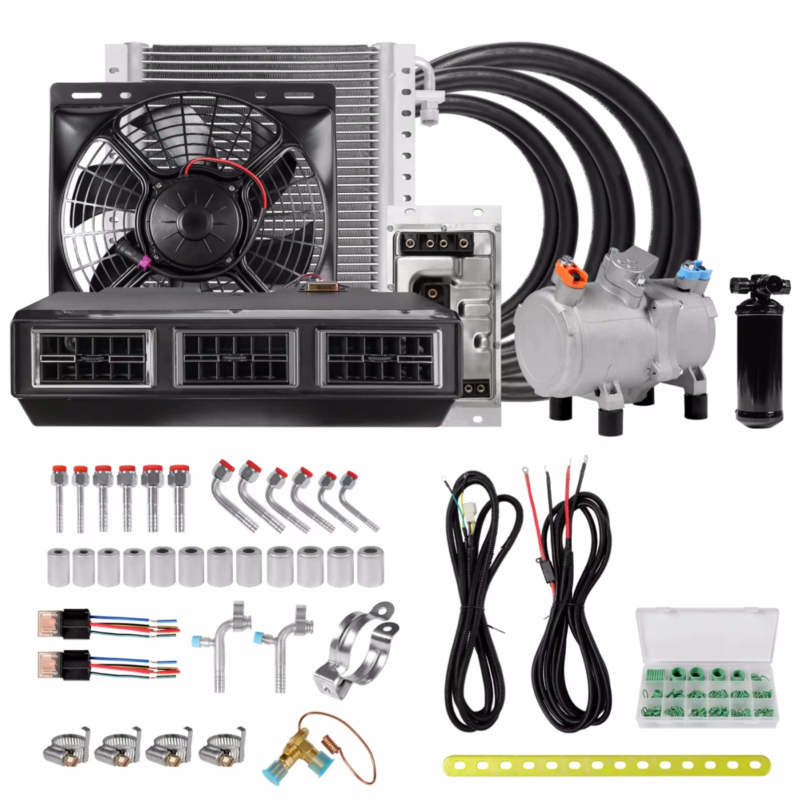 RV65F 12 В/24 В автомобильный комплект кондиционера постоянного тока электрический