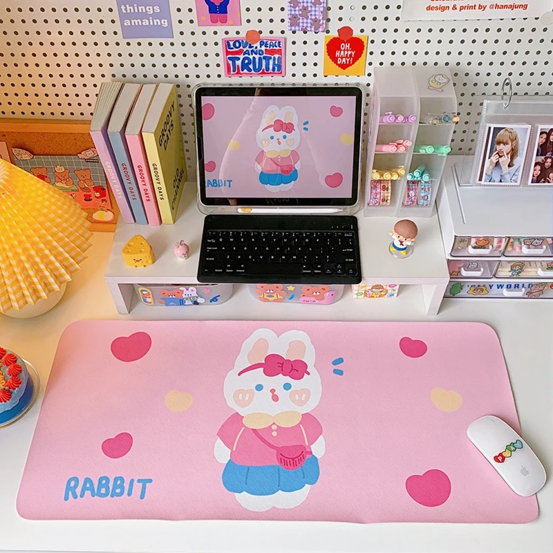 

Mouse Pad Cute Coaster Table Decor Cartoon Animal Place-mat Dormitory Desk Mats Large Non-slip Cup Pads Table Mat