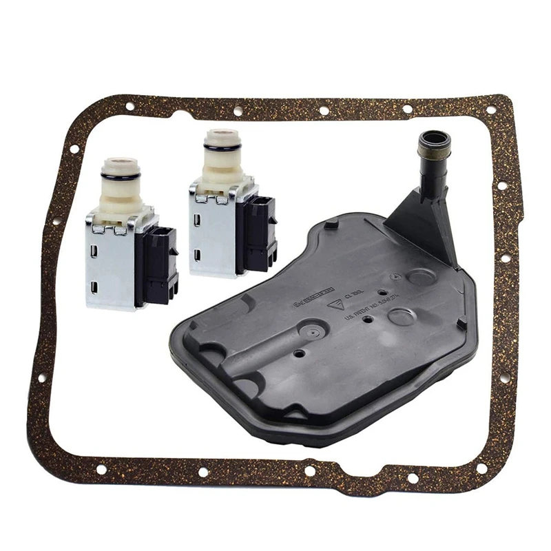 

4L60E Shift Solenoid 4L60E Transmission Filter Gasket Kit Compatible For Cadillac Buick Blazer Astro 24230298 24208576