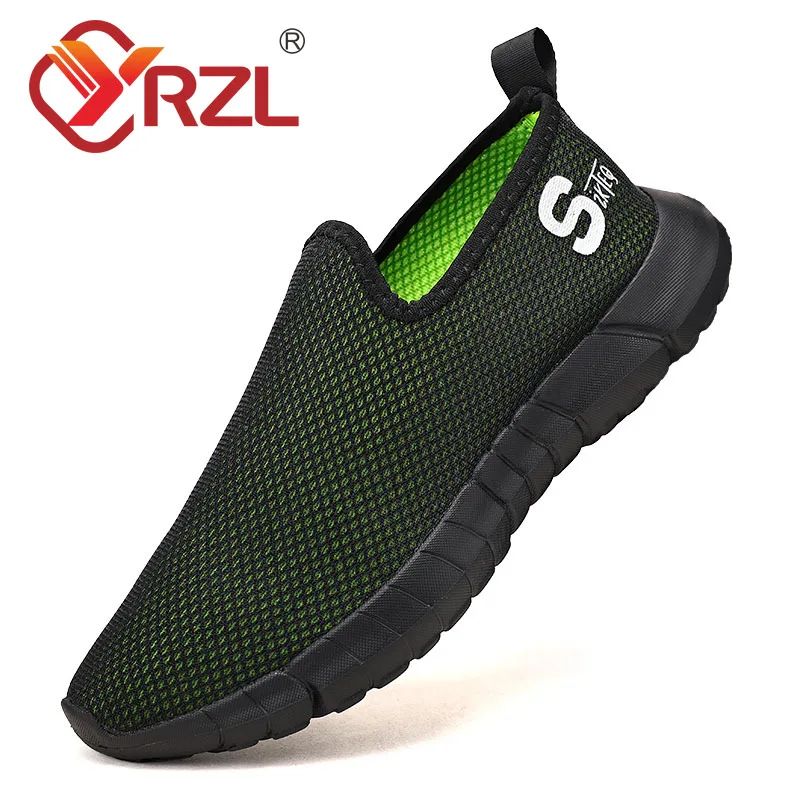 

TRZL Fashion Men Sport Shoes Lightweight Sneakers Walking Casual Breathable Mesh Shoe Non-slip Comfortable Runnning Shoe for Men