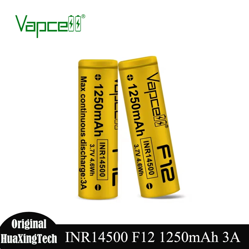1-10 шт. оригинальные высококачественные перезаряжаемые литиевые батареи Vapcell 14500