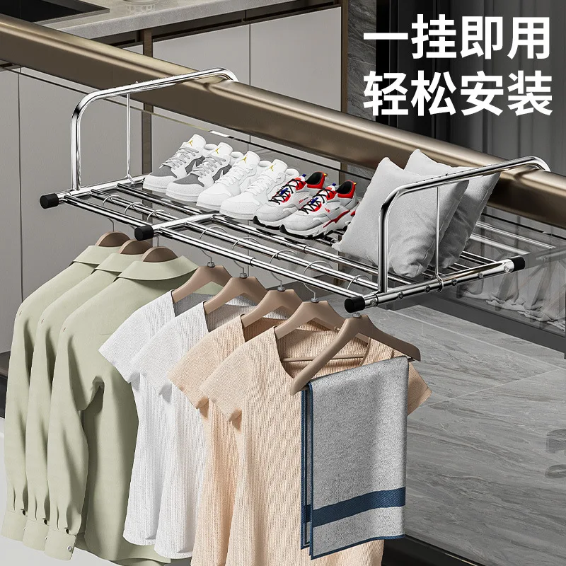 Крючок в стиле балкона вешалка для одежды многофункциональная телескопическая