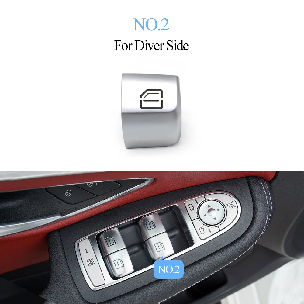 

W205 W253 кнопки для ремонта автомобильных переключателей окон, крышка, отделка для Mercedes Benz C GLC E S Class W213 W222 C200 C350 2059056811