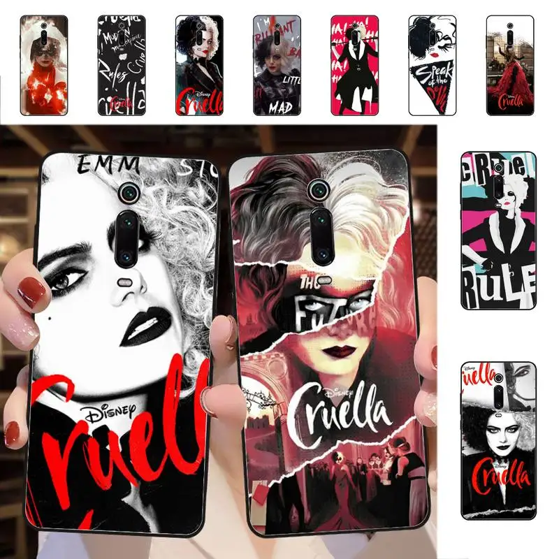 

Disney cruella Phone Case for Redmi 5 6 7 8 9 A 5plus K20 4X S2 GO 6 K30 pro