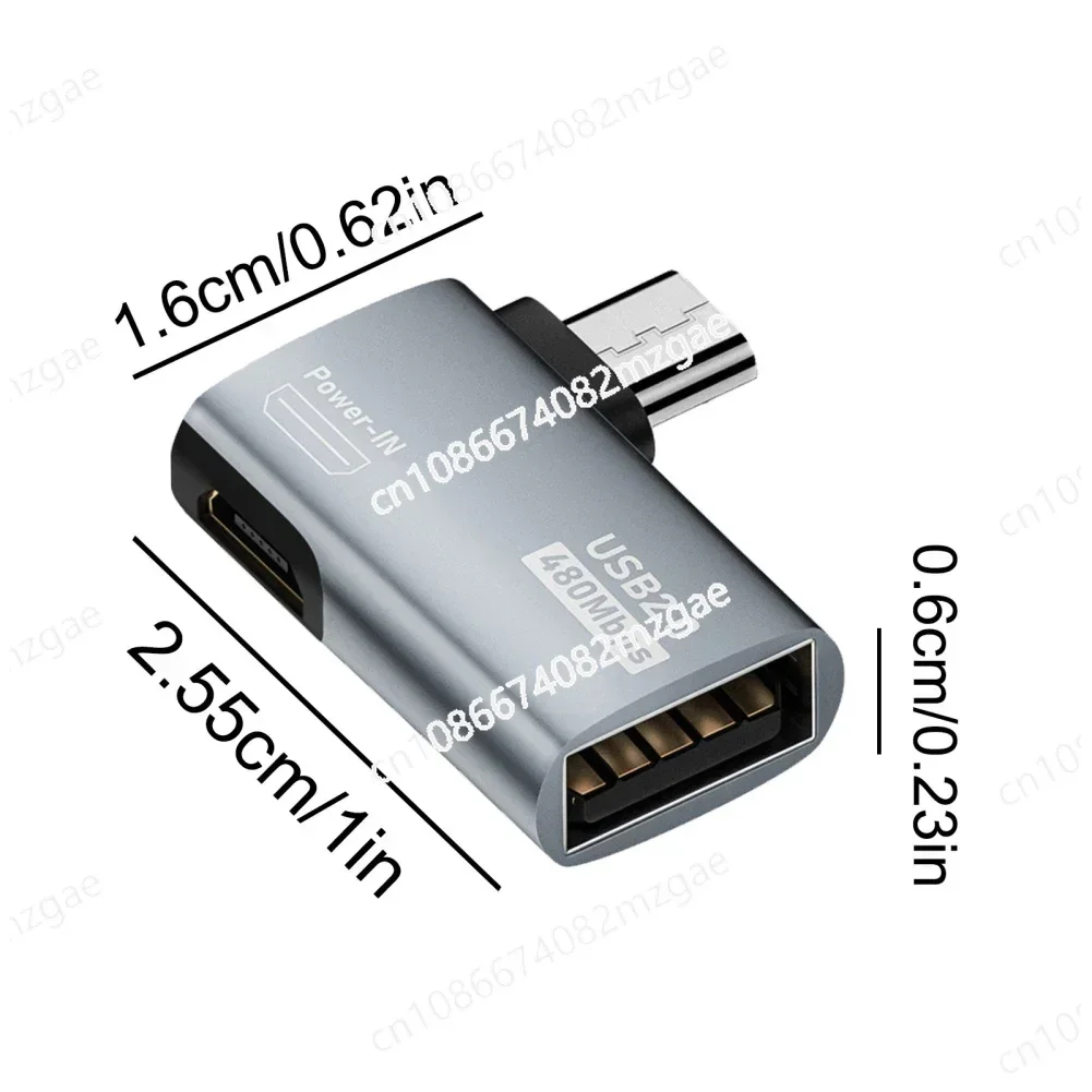 Кабель-адаптер OTG 4K угол 90 градусов питание от микро USB для телевизора планшета Fire