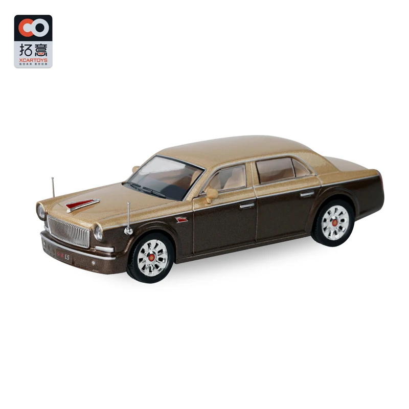 

XCarToys 1:64 2009 Китай HONGQI L5 Золотой коричневый литая модель автомобиля