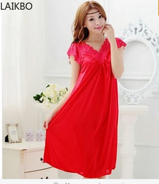 

Бесплатная доставка, женская красная кружевная сексуальная ночная рубашка для девушек, женская ночная рубашка, юбка