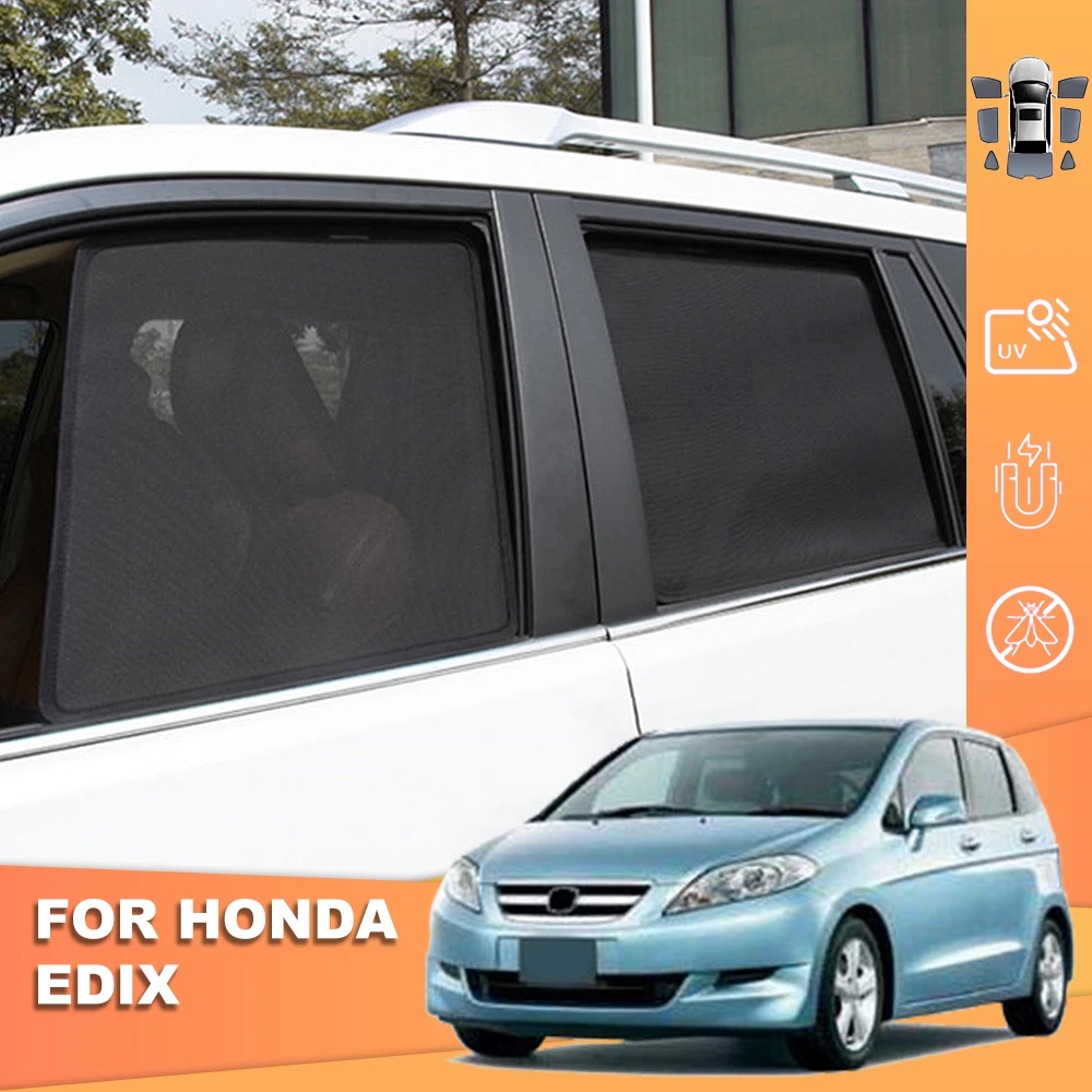 

For Honda EDIX Car Sunshade Magnet Front Windshield Mesh Frame Curtain Baby Rear Side Window Sun Shade Visor