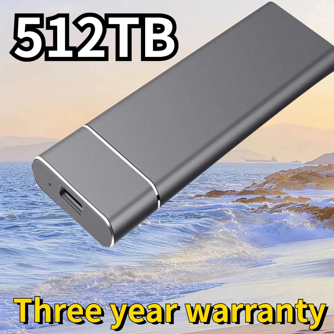

Portable SSD 2TB High-speed Mobile Solid State Drive 500GB External Storage Decives Type-C USB 3.1 Hard Disks for Laptop/PC/ Mac