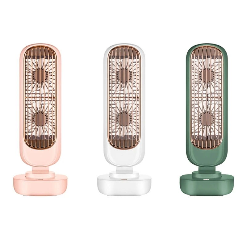 

Настольный вентилятор W8KC с двумя листами, тихий Настольный вентилятор для дома, офиса, кемпинга