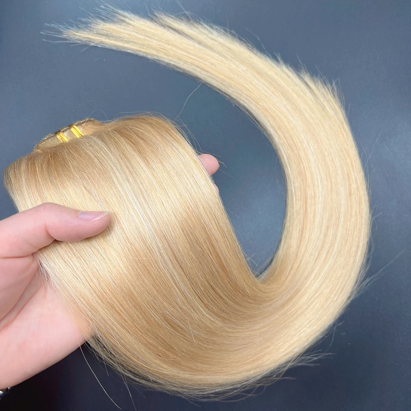 Clip-in Hair Extensions Human Hair Real Hair Clip-in-hair 7 Pcs/Set 20 Inch Full Head NonRemy