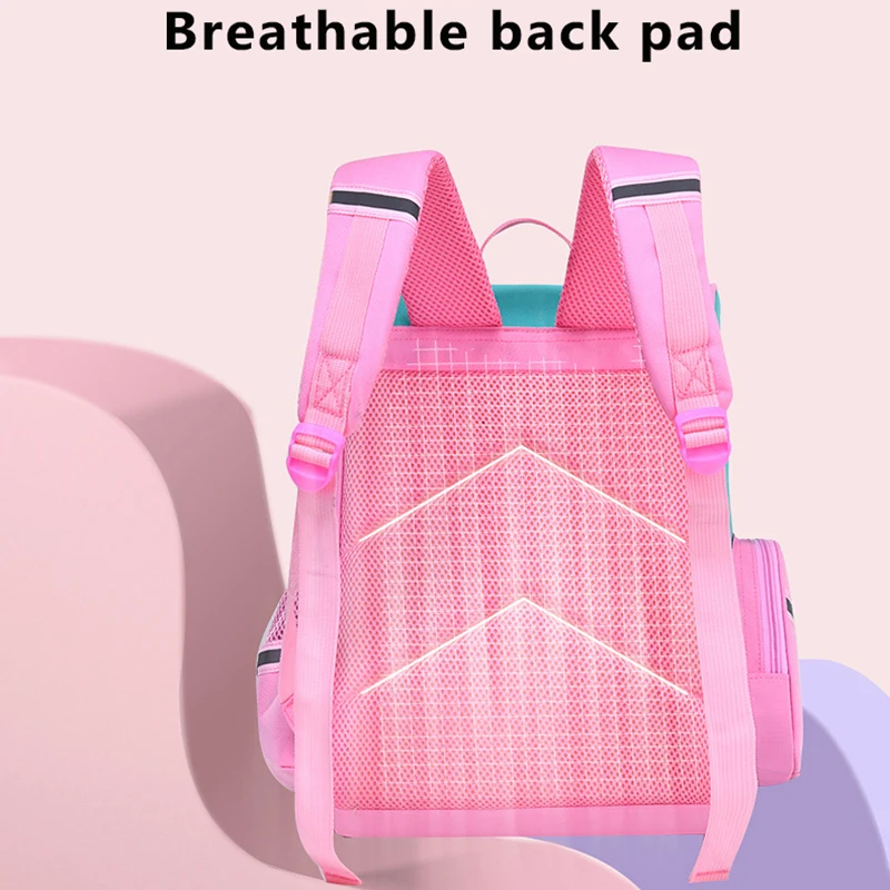Детский Школьный рюкзак для девочек, ортопедический Модный водонепроницаемый портфель с 3D рисунком единорога для начальной школы с аниме от AliExpress RU&CIS NEW