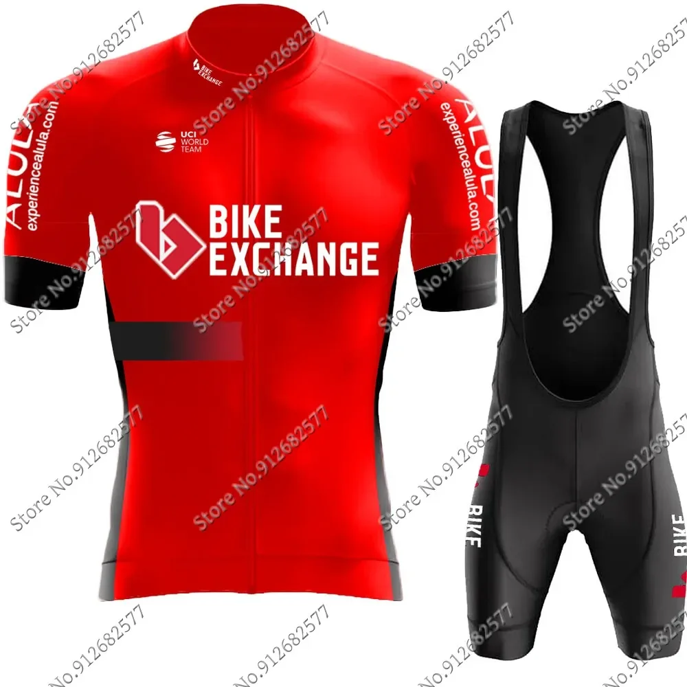 

Красная велосипедная обменная команда 2024, велосипедный комплект из Джерси, Мужская одежда для велоспорта, костюм для гоночного велосипеда, нагрудники, велосипедные шорты, горный купальник, брюки