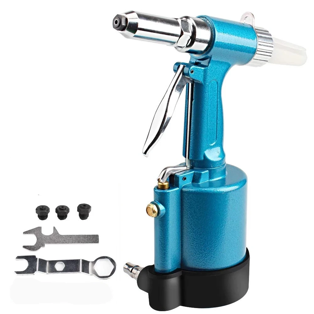 Pneumatic Blind Rivet Gun 2.4-5.0MM Heavy Duty Air Hydraulic Riveter-Professional Pop Pneumatic Riveting Gun Rivet Tool