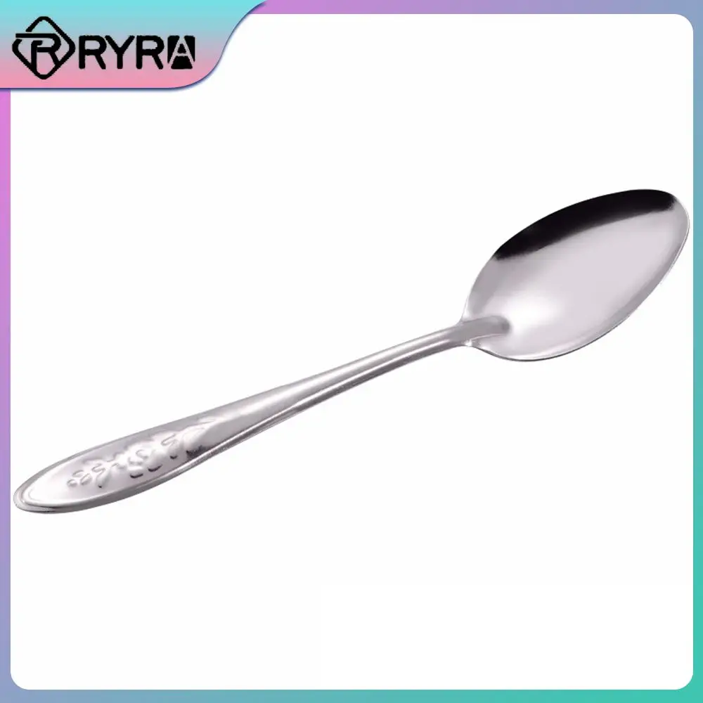 

Stainless Steel Spoon Durable Soft And Bright Color Soup Spoon Stainless Steel Spoon Body Forging Eating Spoons Watermelon Spoon