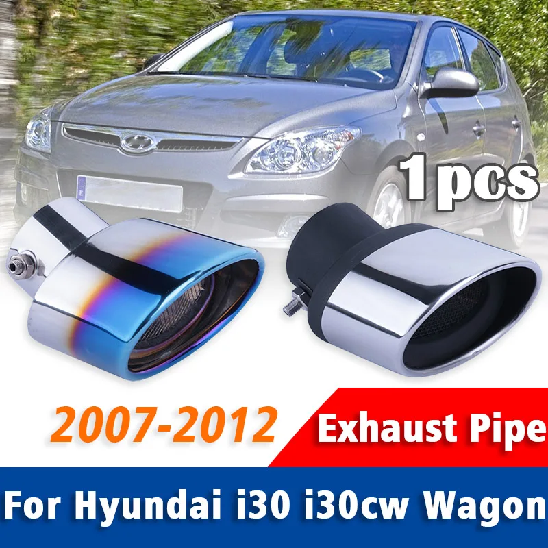

Exhaust Pipe Muffler For Hyundai I30 I30cw Wagao 2007-2012 Stainless Steel Tailpipe Muffler Tip Rear Tail Throat Accessories