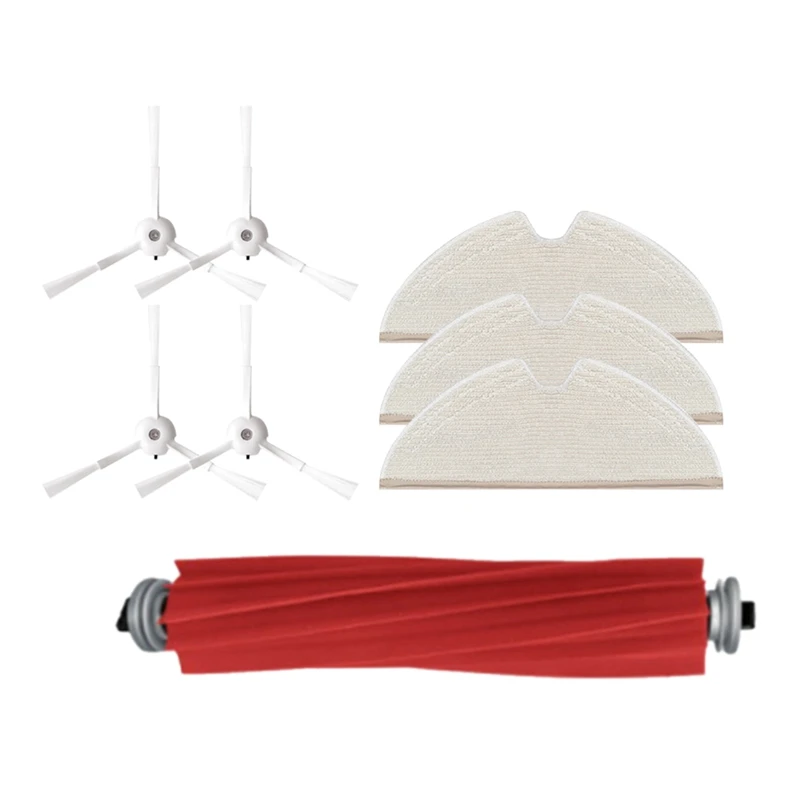 

8PCS Replacement Spare Kit For Roborock T8/Q7 Max / Max+ Robot Vacuum Cleaner Mop Cloth Main Side Brush