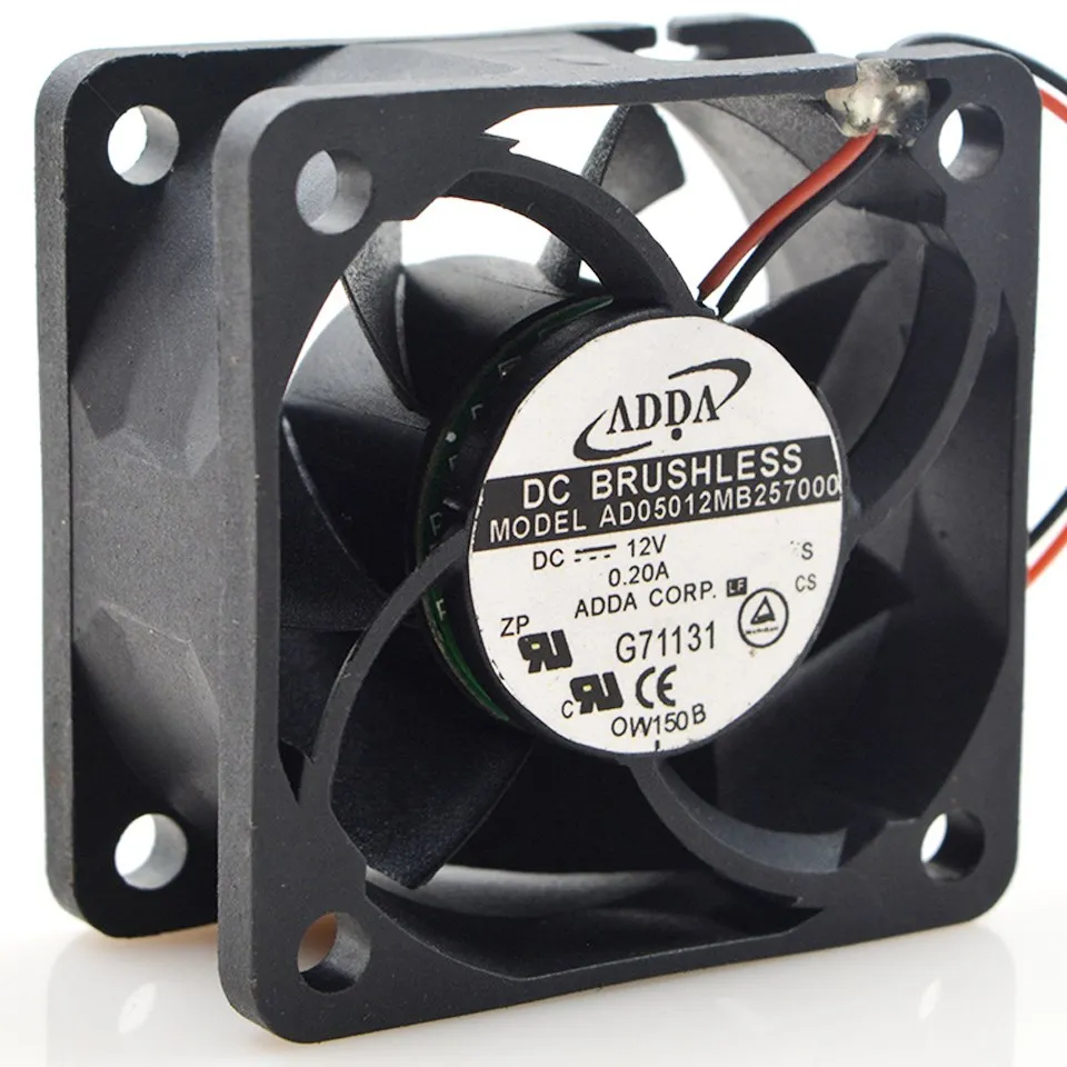 1 шт. AD05012MB257000 для ADDA большой объем воздуха вентилятор 12 В 5025 50 мм 0.20A двойной шарикоподшипник охлаждающий вентилятор