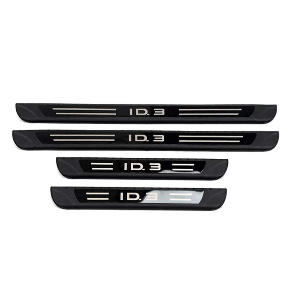 

Car Threshold Bar Welcome Pedal Stainless Steel Door Anti-Stepping Protection Stickers for ID3 2020 2021