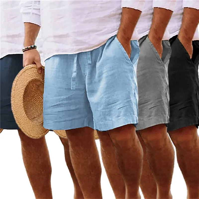 

jednolitym kolorze męska wiosna lato na co dzień luźne sznurki krótkie spodnie męska rekreacyjna szorty morskie