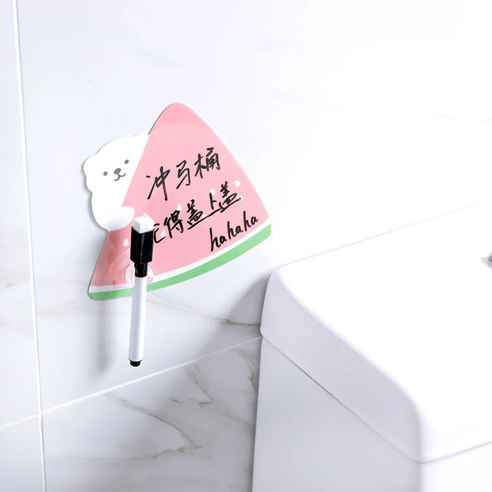 

1set Cute Paste Refrigerator Sticky Notes With Pen Rewritable Message-Board Wall Fridge Decorative Message Sticker Home Decor