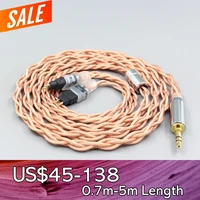 graphene 7n occ shielding coaxial mixed earphone cable for sennheiser hd580 hd600 hd650 hdxxx hd660s hd58x hd6xx 4 core ln007753