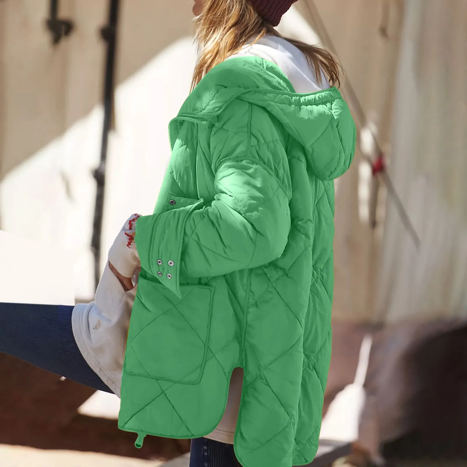 Теплая Повседневная легкая женская парка модная мягкая зимняя куртка 2024