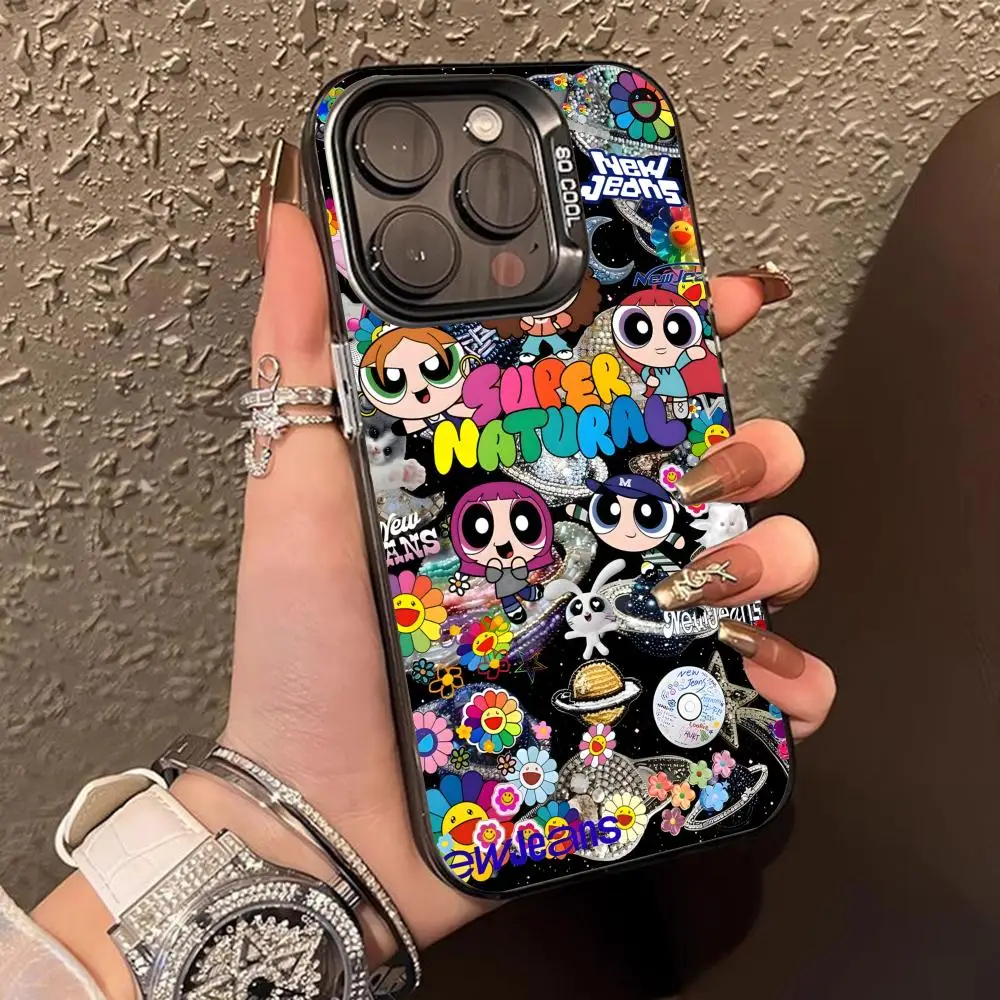 Чехол для мобильного телефона KPOP Jeans iPhone 16 15 14 13 12 11 X XR XS 8 7 Pro Max Plus цветной