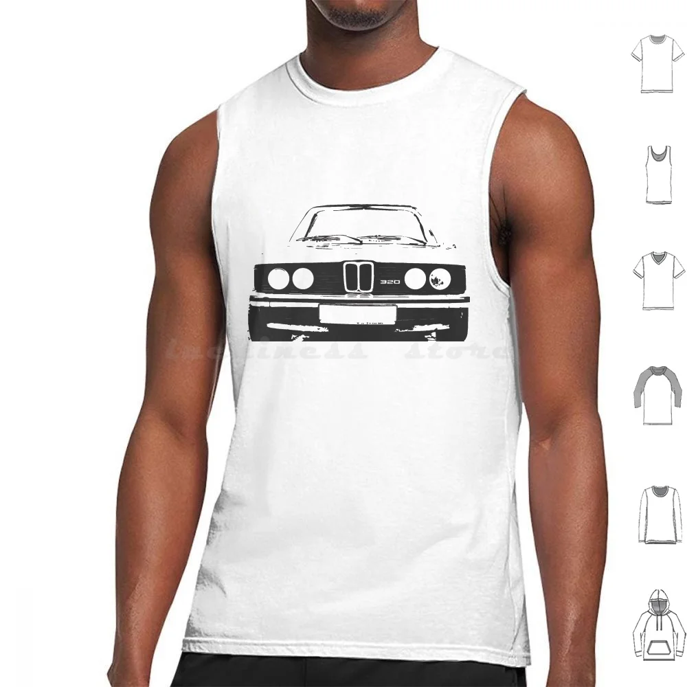 

E21 320 Tank Tops Print Cotton Car Race Car Racing Motoring Transportation Automotive Legacy Motorsports Racing Car