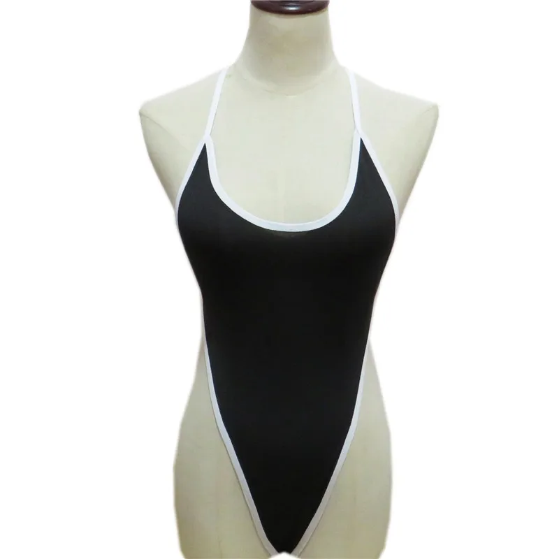 

Сексуальный купальник-бикини, женский купальник, Цельный купальник, бикини, бикини, карамельные цвета, с окантовкой, с бретелькой через шею, ...