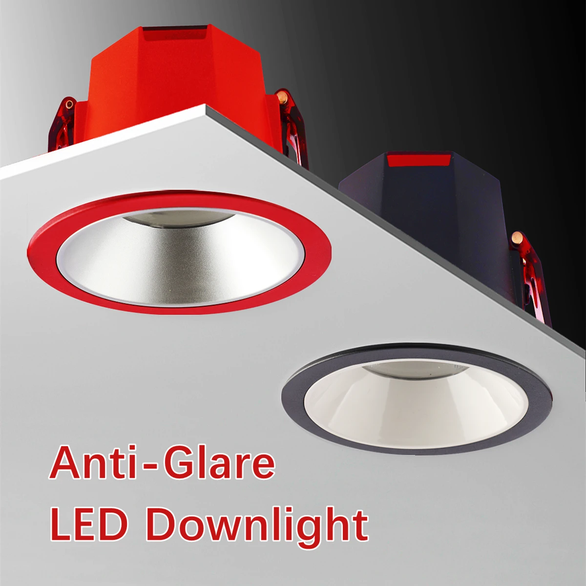 

Recessed LED Downlight Anti-Glare Gold Red Ceiling Light Bedroom Kitchen Indoor 7W 10W 15W 20W Dimmable Spotlight