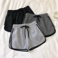 summer womens fitness shorts high waist casual stright ladies loose wide leg shorts sports seamless sport shorts for women