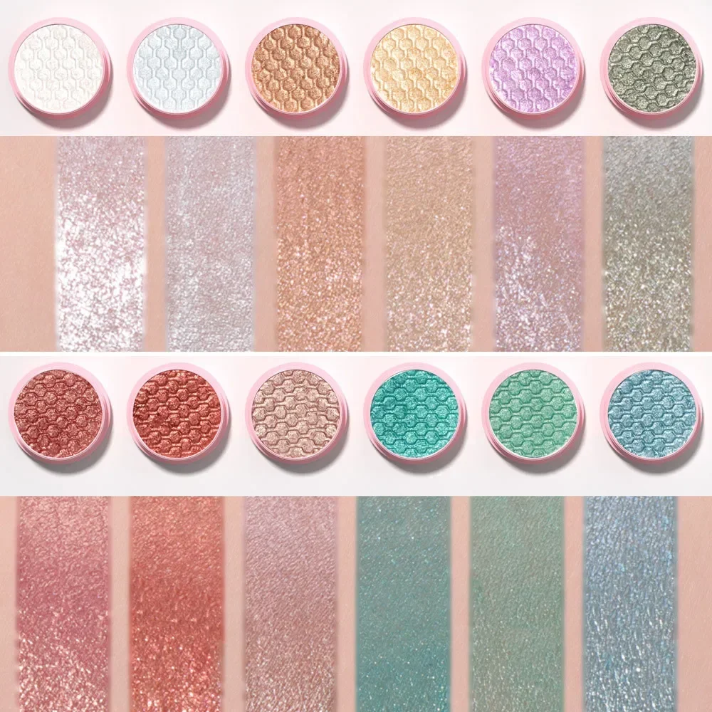 Монохромные тени для век 12 цветов