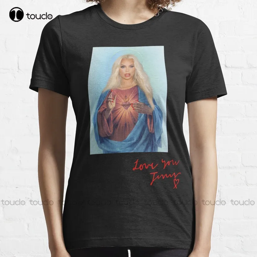 Классическая женская футболка для плавания Trisha Paytas с изображением Иисуса |