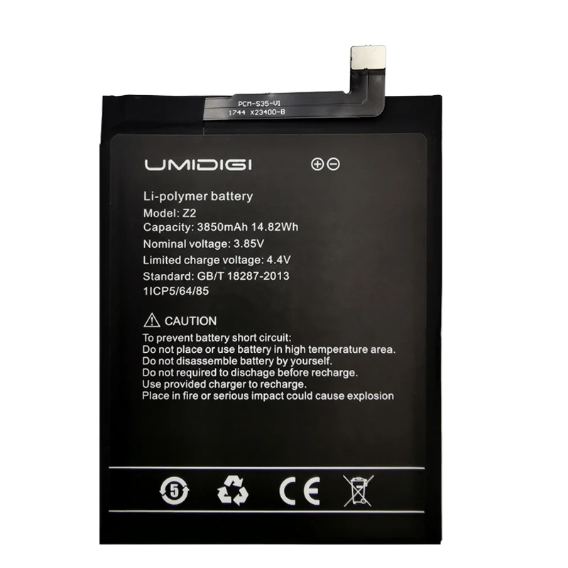 2022 years 100 original high quality 3850mah replacement battery for umi umidigi z2 cell phone batteries bateriafree tools free global shipping