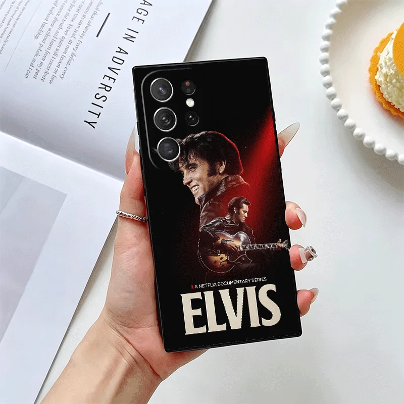 Чехол для телефона Singer E-Elvis P-Presley для Samsung Galaxy S22 S23 Plus S24 FE S25 Edge S26 Ultra S20 S21 + черный мягкий чехол (art.: 3920dc0f4699d) - 3920dc0f4699d
