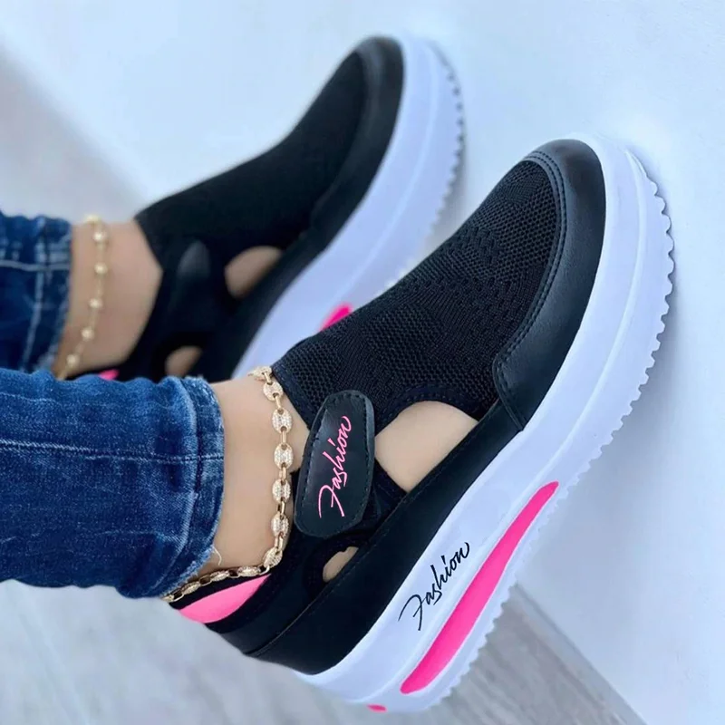 2022 Sneakers Fashion Women Slip On Shoes Woman Sneakers Walking Women's Shoes Plus Size Ladies Vulcanize Shoes Zapatos De Mujer